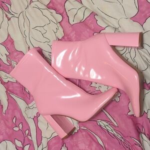 Steve Madden patent boots